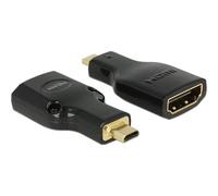Delock HDMI Micro-D/HDMI-A M/F 4K Micro-HDMI HDMI Nero F/M 4K 65664
