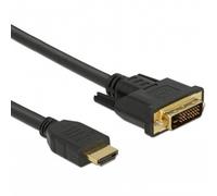 Delock HDMI to DVI 24+1 Cable Bi-Directional Video Cable Adapter 1.0m