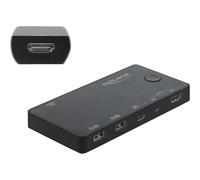 Delock HDMI USB-C KVM Switch 4k 60 Hz con USB 2.0 La carica/docking 11477