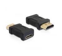 DeLOCK High Speed HDMI Adapter - Video- / Audio-Adapter - HDMI - HDMI 19-polig (M) - Mini-HDMI 19-polig (W) NEW