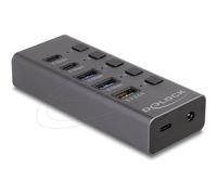 Delock Hub 5 Gbps 1 Schnellladeanschluss Cavo Digitale/dati 0,6 m USB 64248