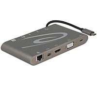 DeLOCK hub di interfaccia USB 3.1 (3.1 Gen 2) Type-C Grigio