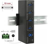 Delock Hub industriale esterno 4 x USB 3.0 Tipo-A con protezione ESD da 15 kV NEW