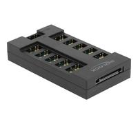 Delock Hub RGB per LED ARGB con 10 porte ARGB ARGB Nero Plastica 0,5 m 64128
