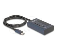 Delock Hub USB 10 Gbps con 4 Porte USB-C e Power Delivery