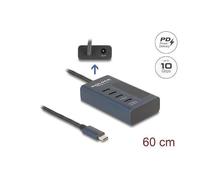 Delock Hub USB 10 Gbps con 4 Porte USB-C e Power Delivery