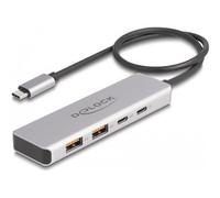 Delock Hub USB 10 Gbps USB Type-C con 2 x USB Tipo-A e 2 x USB Type-C 64230