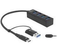 Delock Hub USB 3.2 Gen 1 a 4 porte con connettore USB Type-C o USB Type-A NEW