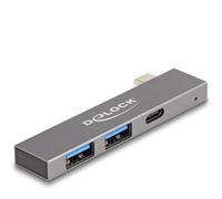 DeLOCK Hub USB sottile a 3 porte con USB Type-C a 1 x USB 5 Gbps USB Type-C + 2 x USB 5 Gbps Tipo-A (random_kf0aTc4243) - Nouvo