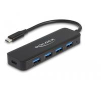 Delock Hub USB Type-C a 4 porte USB 3.2 Gen 1 con Power Delivery 85 Watt - Nouvo