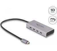 DeLOCK - DeLOCK Hub USB 10 Gbps USB Type-C con 4 x USB Type-C femmina + 1 x USB Type-C PD 85 Watt con cavo di collegamento da 30 cm - SPEDIZIONE GRATUITA
