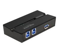 Delock Interruttore USB 3.0 da 2 PC per 1 dispositivo 5 Gbit/s Nero 11495