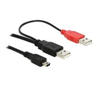 Delock Kabel 2x USB2.0-A Stecker> USB mini Cavo Digitale/dati 82447