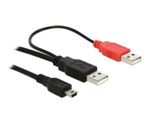 Delock Kabel 2x USB2.0-A Stecker> USB mini Cavo Digitale/dati 82447