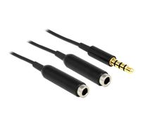Delock Kabel Audio Splitter Klinkenstecker> 2 x Klinkenbuchse Cavo 65575