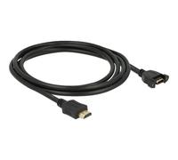 Delock Kabel HDMI- HDMI 4K 30 Hz zum Einbau verschraubbar Cavo 85464