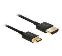 Delock Kabel High Speed HDMI con Ethernet HDMI-A Stecker> Mini-C 3D 4K 85118