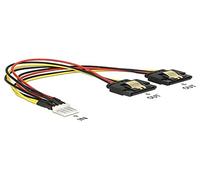 DeLOCK Kabel Power Floppy Stecker > 2 x SATA 15 Cavo di Alimentazione