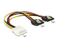 DELOCK 85237 - Molex maschio a 4 pin > 2 x SATA femmina a 15 pin