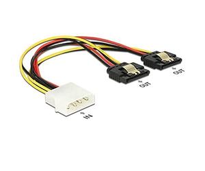 DELOCK Kabel Power Molex Stecker > 2 x SATA 15 Cavo di Alimentazione