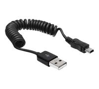 Delock Kabel USB 2.0 A Stecker> 2.0 Mini Spiralkabel Cavo 83164