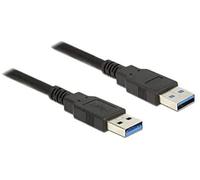 DeLock Kabel USB 3.0 Typ-A Stecker > USB 3.0 Typ-A Stecker 1, 0 m Schwarz