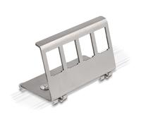 Delock Keystone Metall Halterung 4 Port per Hutschiene 4-Port 88140