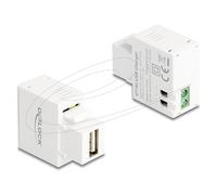 Delock Keystone Modulo con USB Typ-A Porta di ricarica 5 W white Cavo 87744