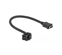 Delock Keystone Modulo HDMI femmina 110° > HDMI femmina con cavo nero