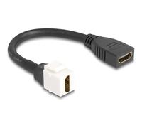 Delock Keystone Modulo Kabel HDMI Buchse zu 8K 60 Hz black Cavo 86973
