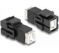 Delock Keystone Modulo USB 2.0 Type-B Socket per USB 2.0 Type-B Black (86600)