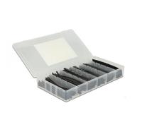 Delock Kit 100 Tubi Guaina Termorestringente Nero per Isolamento Cavi