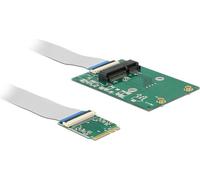 Delock Konverter M.2 Tasto A+E Connettore a Mini Slot PCIE mezza dimensione / dimensione full size con cavo flessibile NEW