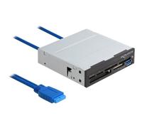 Delock Lettore di schede SuperSpeed USB da 3.5? a 6 slot + 1 x USB 91759