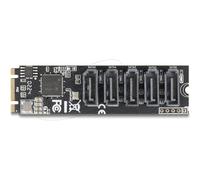 Delock M.2 2280 Key B+M Kontroller zu 5 x SATA Cavo Digitale/dati 1 m 64241