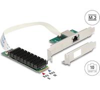 Delock M.2 Key B+M 1 x RJ45 10 Gigabit LAN Netzwerkkarte