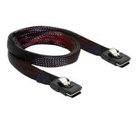 Delock M/M SAS Cable 0,1 m SFF 8087 SFF 8087 Maschio/Maschio Nero 83073