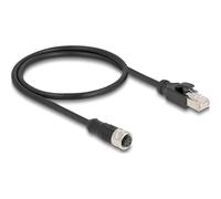 Delock M12 Adapterkabel D-kodiert Buchse zu RJ45 Stecker Cavo Rete CAT 60072