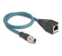Delock M12 Adapterkabel X-kodiert Stecker zu RJ45 Buchse Cavo Rete CAT 60071