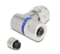 DeLOCK M12 Steckverbinder A-kodiert 4 Pin Femmina per Montaggio