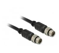 DELOCK M8 - Cavo per sensore/attuatore, 6 pin maschio a 6 pin, impermeabile, 10 cm