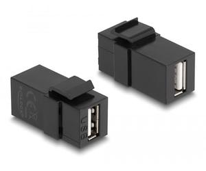 DeLOCK Mã³Dulo Keystone USB 2.0 A Femmina > USB 2.0 A Nero Marca