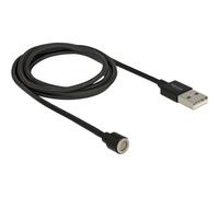 Delock Magnetisches USB Daten- e LadeCavo black Cavo Digitale/dati 1,1 m 85724