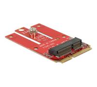 Delock 63909 Mini PCI Express M.2 Altezza intera Rosso Windows 10 Windows 7