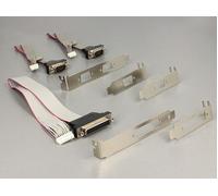 DeLock MiniPCIe I/O PCIe full size 2 x seriale RS-232 1 x parallela - Adattatore parallelo/seriale - Mini scheda PCI Express 2.