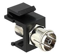 Delock Modulo Keystone 86352 Keystone (nero, argento, IEC, F, 27,8 mm, 16,3 mm, 22,3 mm)