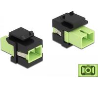 Delock Modulo Keystone da presa SC Simplex a presa SC Simplex verde lime / nero