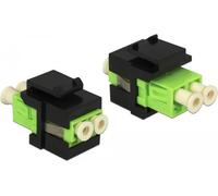 Delock Modulo Keystone Jack duplex LC a jack duplex LC verde lime / nero NEW