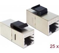 Delock Modulo Keystone Presa RJ45 Presa RJ45 Cat.6 compatta 25 pezzi NEW