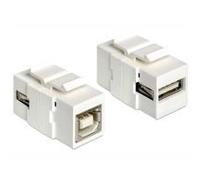 Delock Modulo Keystone USB 20 A femmina USB 20 B femmina bianco NEW